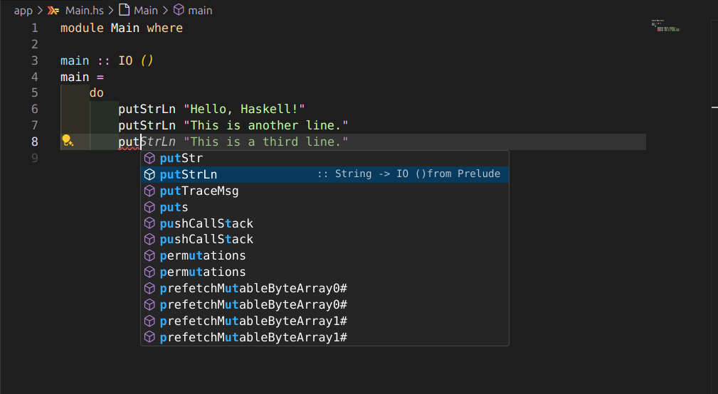 Intellisense